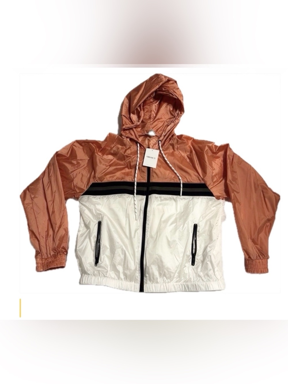 Forever 21 Color Block Windbreaker Jacket. SZ. L. NWT #athliesure